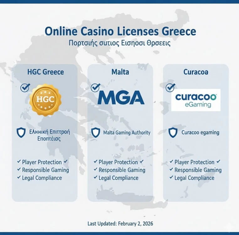 Άδειες λειτουργίας online casino στην Ελλάδα - HGC regulation